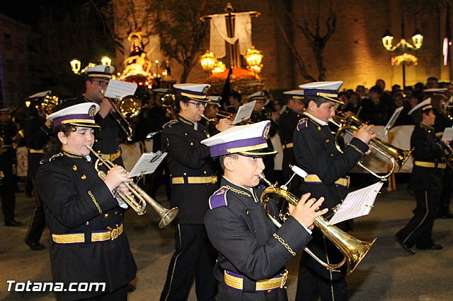 Procesin del Santo Entierro (Recogida) - Viernes Santo noche - Semana Santa Totana 2015 - 486