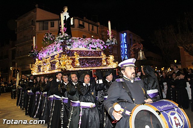 Procesin del Santo Entierro (Recogida) - Viernes Santo noche - Semana Santa Totana 2015 - 492