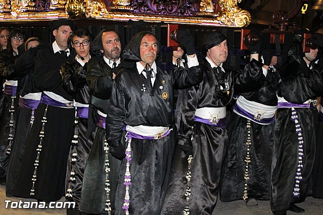 Procesin del Santo Entierro (Recogida) - Viernes Santo noche - Semana Santa Totana 2015 - 493