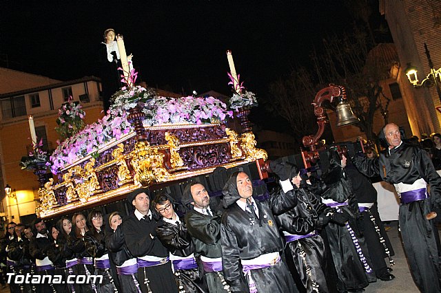 Procesin del Santo Entierro (Recogida) - Viernes Santo noche - Semana Santa Totana 2015 - 496
