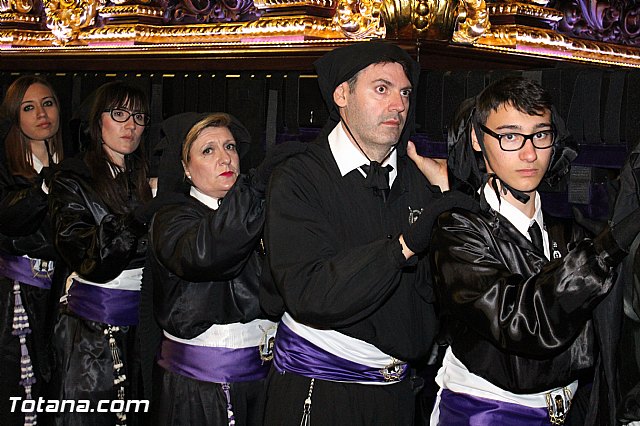 Procesin del Santo Entierro (Recogida) - Viernes Santo noche - Semana Santa Totana 2015 - 498