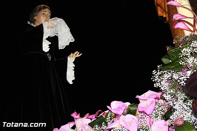 Procesin del Santo Entierro (Recogida) - Viernes Santo noche - Semana Santa Totana 2015 - 500