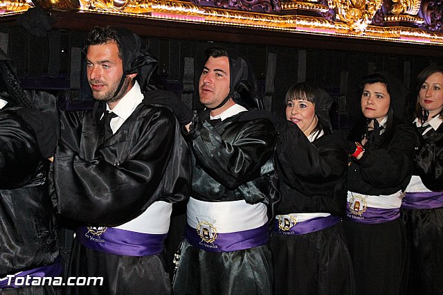 Procesin del Santo Entierro (Recogida) - Viernes Santo noche - Semana Santa Totana 2015 - 505