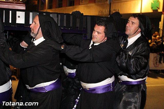 Procesin del Santo Entierro (Recogida) - Viernes Santo noche - Semana Santa Totana 2015 - 509