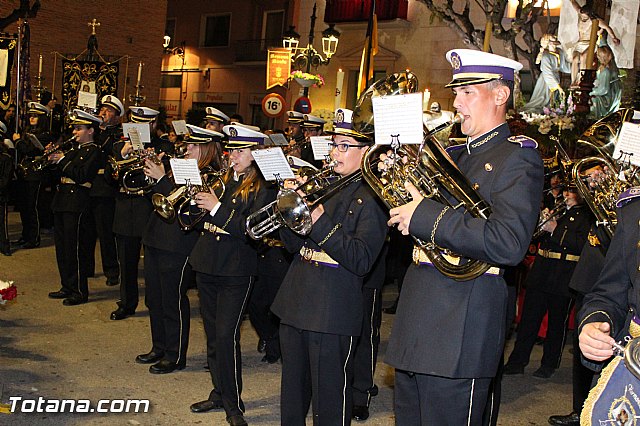 Procesin del Santo Entierro (Recogida) - Viernes Santo noche - Semana Santa Totana 2015 - 513
