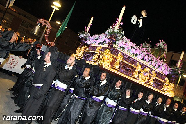 Procesin del Santo Entierro (Recogida) - Viernes Santo noche - Semana Santa Totana 2015 - 514