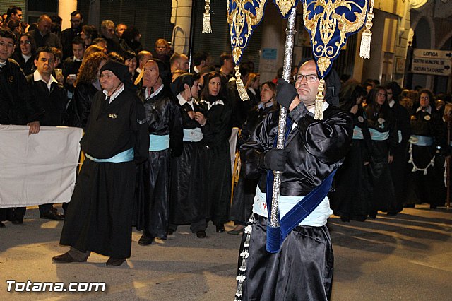Procesin del Santo Entierro (Recogida) - Viernes Santo noche - Semana Santa Totana 2015 - 516