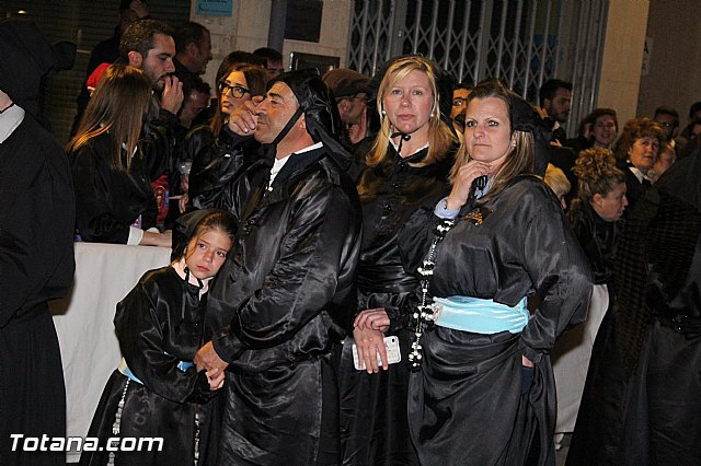 Procesin del Santo Entierro (Recogida) - Viernes Santo noche - Semana Santa Totana 2015 - 528