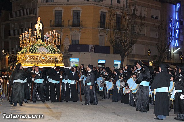 Procesin del Santo Entierro (Recogida) - Viernes Santo noche - Semana Santa Totana 2015 - 538