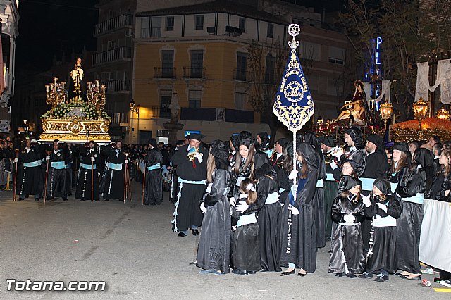 Procesin del Santo Entierro (Recogida) - Viernes Santo noche - Semana Santa Totana 2015 - 539