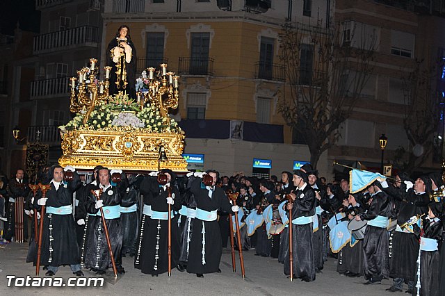 Procesin del Santo Entierro (Recogida) - Viernes Santo noche - Semana Santa Totana 2015 - 541