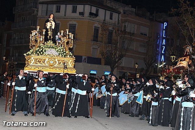 Procesin del Santo Entierro (Recogida) - Viernes Santo noche - Semana Santa Totana 2015 - 542