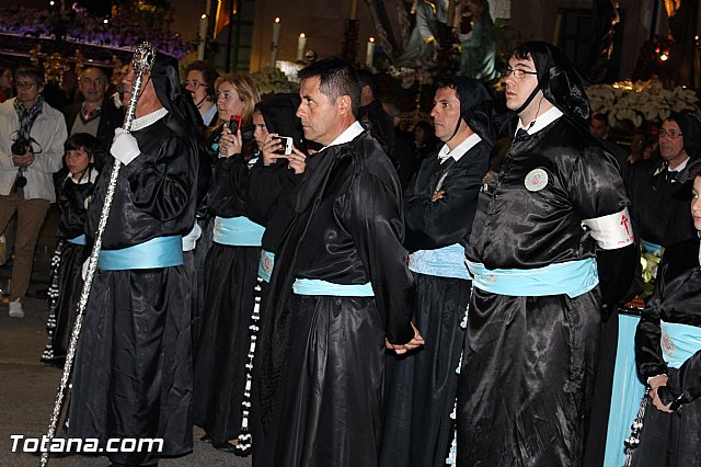 Procesin del Santo Entierro (Recogida) - Viernes Santo noche - Semana Santa Totana 2015 - 543