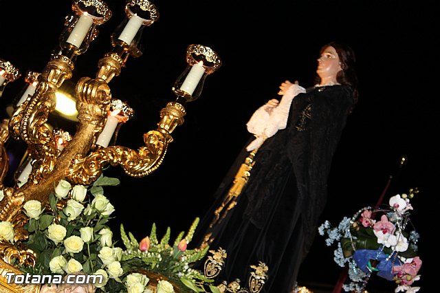 Procesin del Santo Entierro (Recogida) - Viernes Santo noche - Semana Santa Totana 2015 - 545