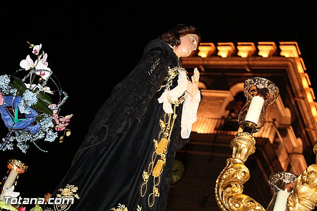 Procesin del Santo Entierro (Recogida) - Viernes Santo noche - Semana Santa Totana 2015 - 554