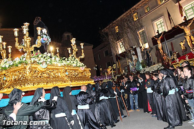 Procesin del Santo Entierro (Recogida) - Viernes Santo noche - Semana Santa Totana 2015 - 558