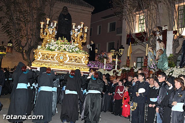 Procesin del Santo Entierro (Recogida) - Viernes Santo noche - Semana Santa Totana 2015 - 559