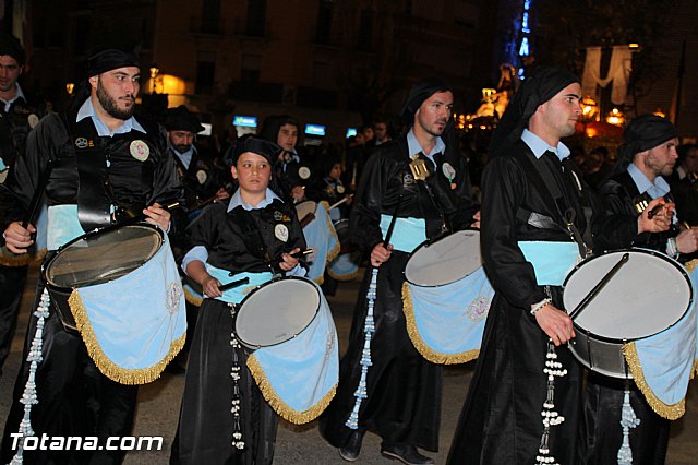 Procesin del Santo Entierro (Recogida) - Viernes Santo noche - Semana Santa Totana 2015 - 560