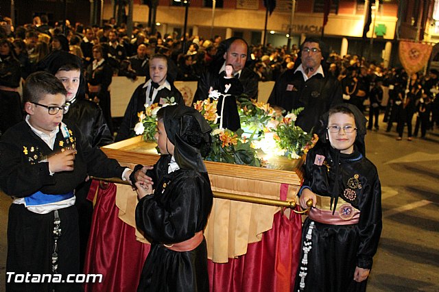 Procesin del Santo Entierro (Recogida) - Viernes Santo noche - Semana Santa Totana 2015 - 568