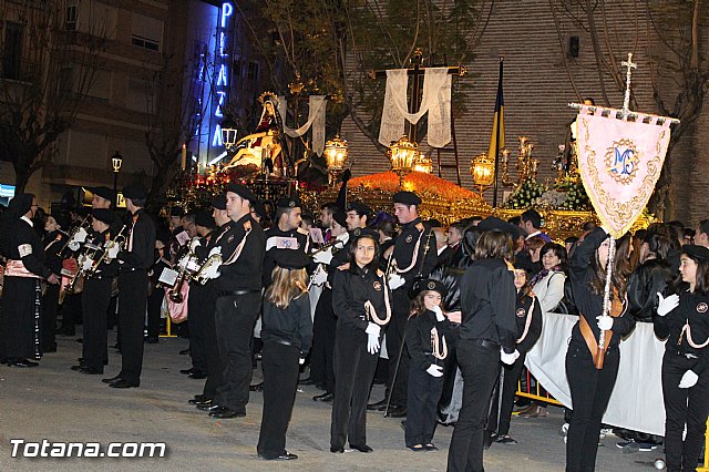 Procesin del Santo Entierro (Recogida) - Viernes Santo noche - Semana Santa Totana 2015 - 571
