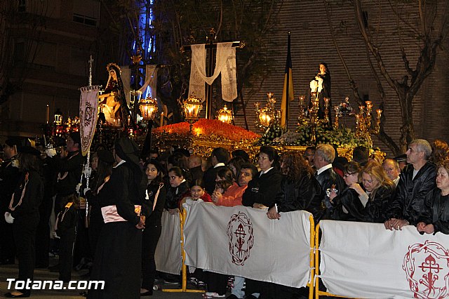 Procesin del Santo Entierro (Recogida) - Viernes Santo noche - Semana Santa Totana 2015 - 576