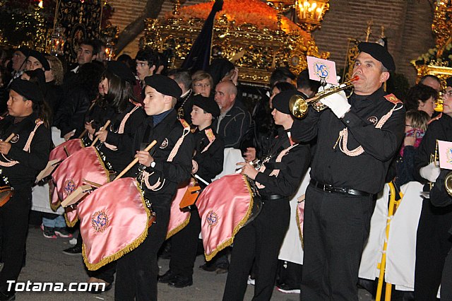 Procesin del Santo Entierro (Recogida) - Viernes Santo noche - Semana Santa Totana 2015 - 580