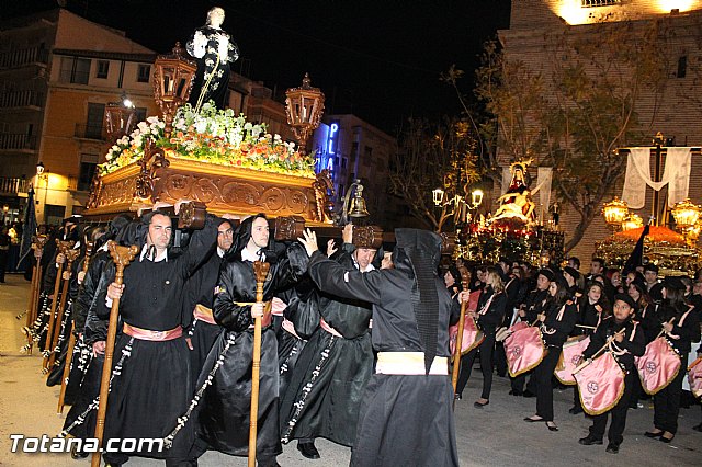 Procesin del Santo Entierro (Recogida) - Viernes Santo noche - Semana Santa Totana 2015 - 583