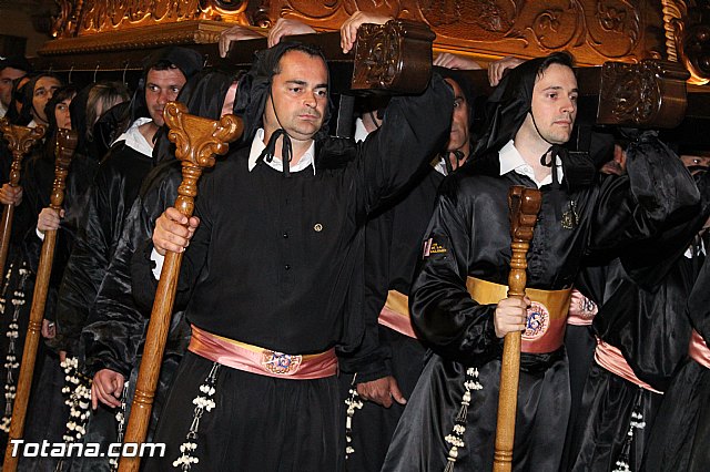 Procesin del Santo Entierro (Recogida) - Viernes Santo noche - Semana Santa Totana 2015 - 585