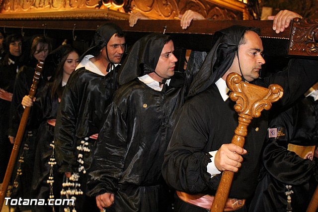 Procesin del Santo Entierro (Recogida) - Viernes Santo noche - Semana Santa Totana 2015 - 586