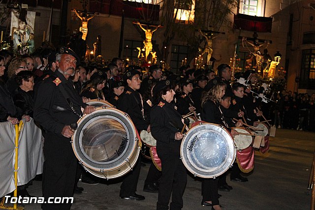Procesin del Santo Entierro (Recogida) - Viernes Santo noche - Semana Santa Totana 2015 - 594