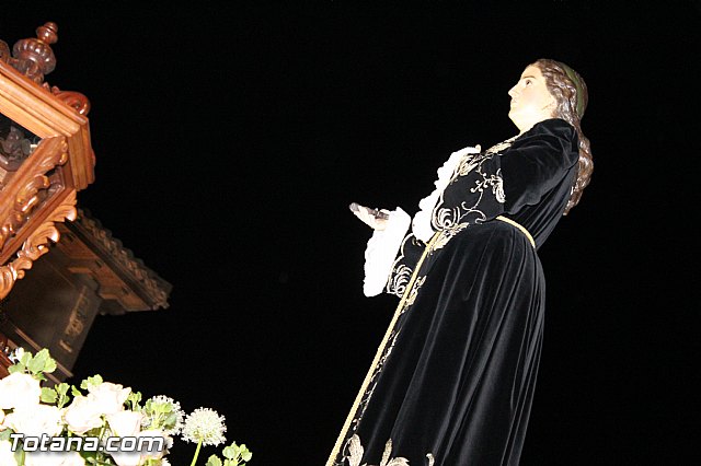 Procesin del Santo Entierro (Recogida) - Viernes Santo noche - Semana Santa Totana 2015 - 603