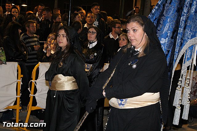 Procesin del Santo Entierro (Recogida) - Viernes Santo noche - Semana Santa Totana 2015 - 604