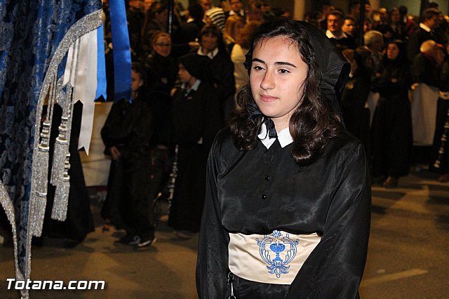 Procesin del Santo Entierro (Recogida) - Viernes Santo noche - Semana Santa Totana 2015 - 605