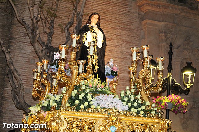 Procesin del Santo Entierro (Recogida) - Viernes Santo noche - Semana Santa Totana 2015 - 618