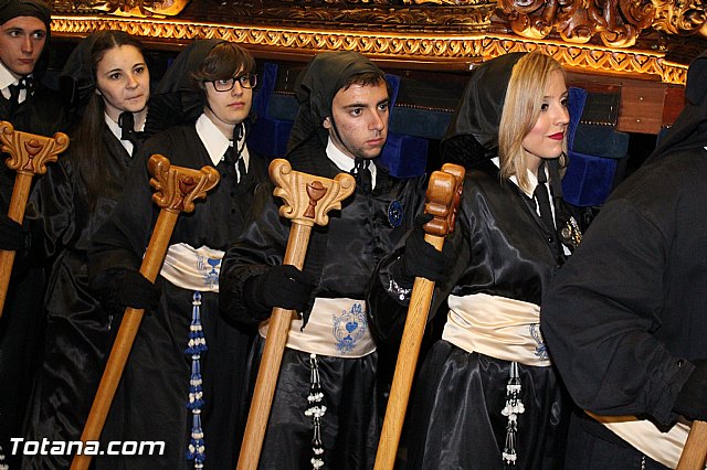 Procesin del Santo Entierro (Recogida) - Viernes Santo noche - Semana Santa Totana 2015 - 634