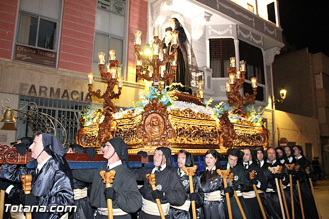 Procesin del Santo Entierro (Recogida) - Viernes Santo noche - Semana Santa Totana 2015 - 640