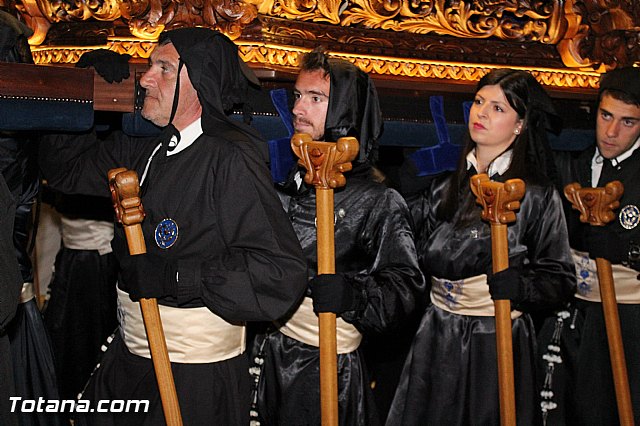 Procesin del Santo Entierro (Recogida) - Viernes Santo noche - Semana Santa Totana 2015 - 642