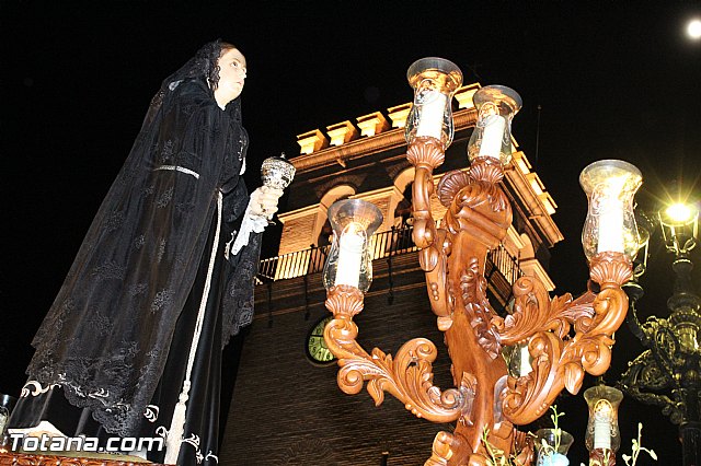 Procesin del Santo Entierro (Recogida) - Viernes Santo noche - Semana Santa Totana 2015 - 650