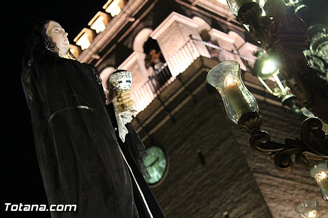 Procesin del Santo Entierro (Recogida) - Viernes Santo noche - Semana Santa Totana 2015 - 651