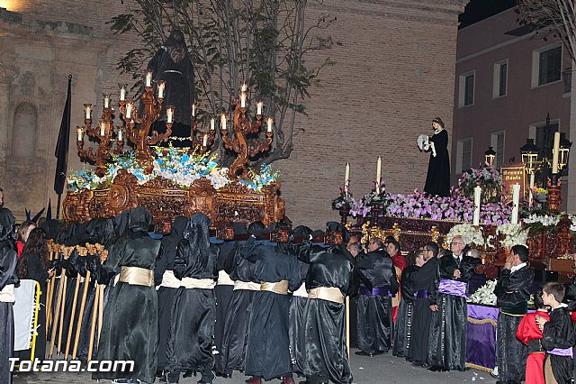 Procesin del Santo Entierro (Recogida) - Viernes Santo noche - Semana Santa Totana 2015 - 654