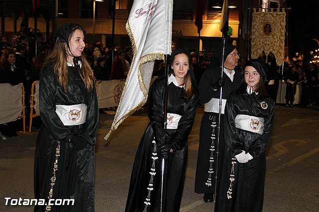Procesin del Santo Entierro (Recogida) - Viernes Santo noche - Semana Santa Totana 2015 - 655