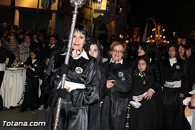 Procesin del Santo Entierro (Recogida) - Viernes Santo noche - Semana Santa Totana 2015 - 657