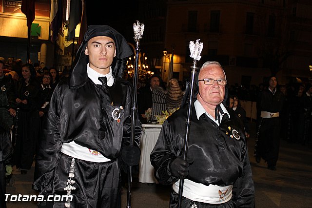 Procesin del Santo Entierro (Recogida) - Viernes Santo noche - Semana Santa Totana 2015 - 659