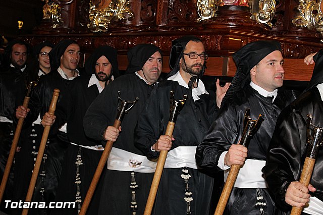 Procesin del Santo Entierro (Recogida) - Viernes Santo noche - Semana Santa Totana 2015 - 681