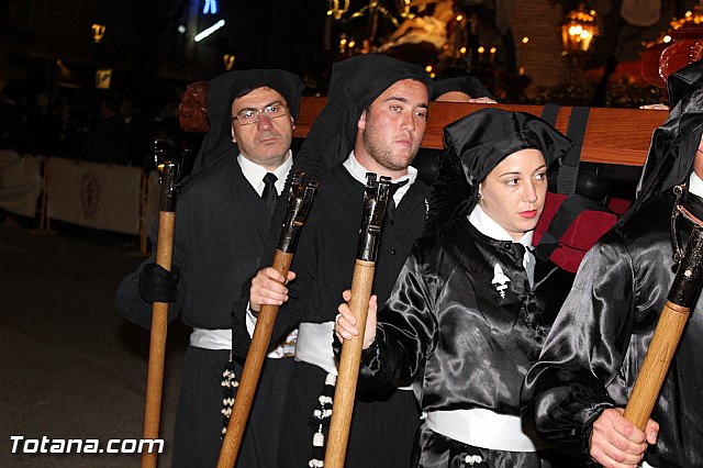 Procesin del Santo Entierro (Recogida) - Viernes Santo noche - Semana Santa Totana 2015 - 686