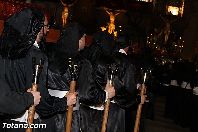 Procesin del Santo Entierro (Recogida) - Viernes Santo noche - Semana Santa Totana 2015 - 688