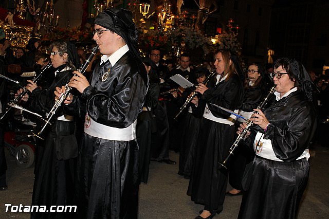 Procesin del Santo Entierro (Recogida) - Viernes Santo noche - Semana Santa Totana 2015 - 694