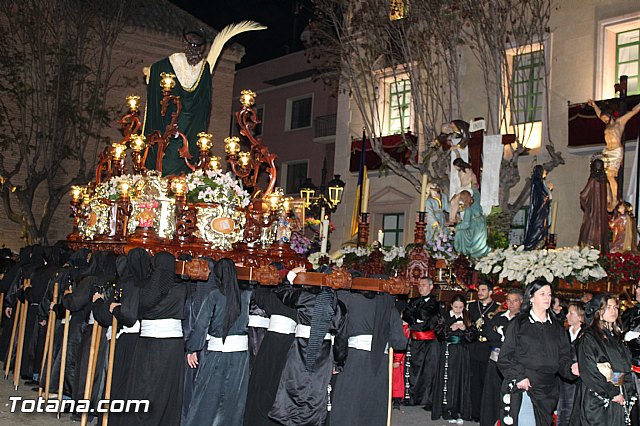 Procesin del Santo Entierro (Recogida) - Viernes Santo noche - Semana Santa Totana 2015 - 700