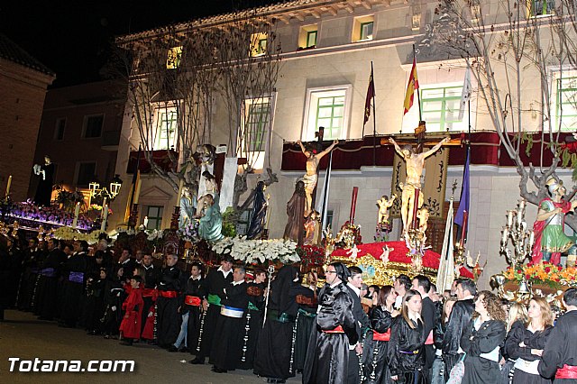Procesin del Santo Entierro (Recogida) - Viernes Santo noche - Semana Santa Totana 2015 - 701