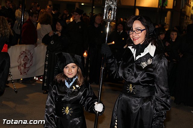 Procesin del Santo Entierro (Recogida) - Viernes Santo noche - Semana Santa Totana 2015 - 703